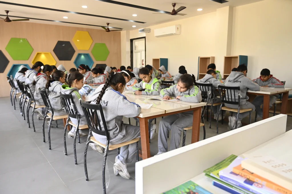 Students studying in a CBSE school classroom in Suratgarh